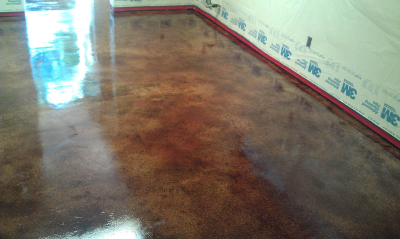 stained and polished concrete