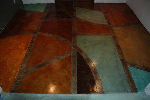 acid staining and concrete polishing