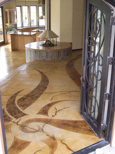 Beautiful Stain Floor In Entry Way