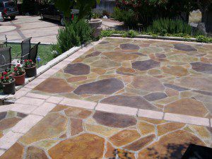 stained, polished, and stamped concrete